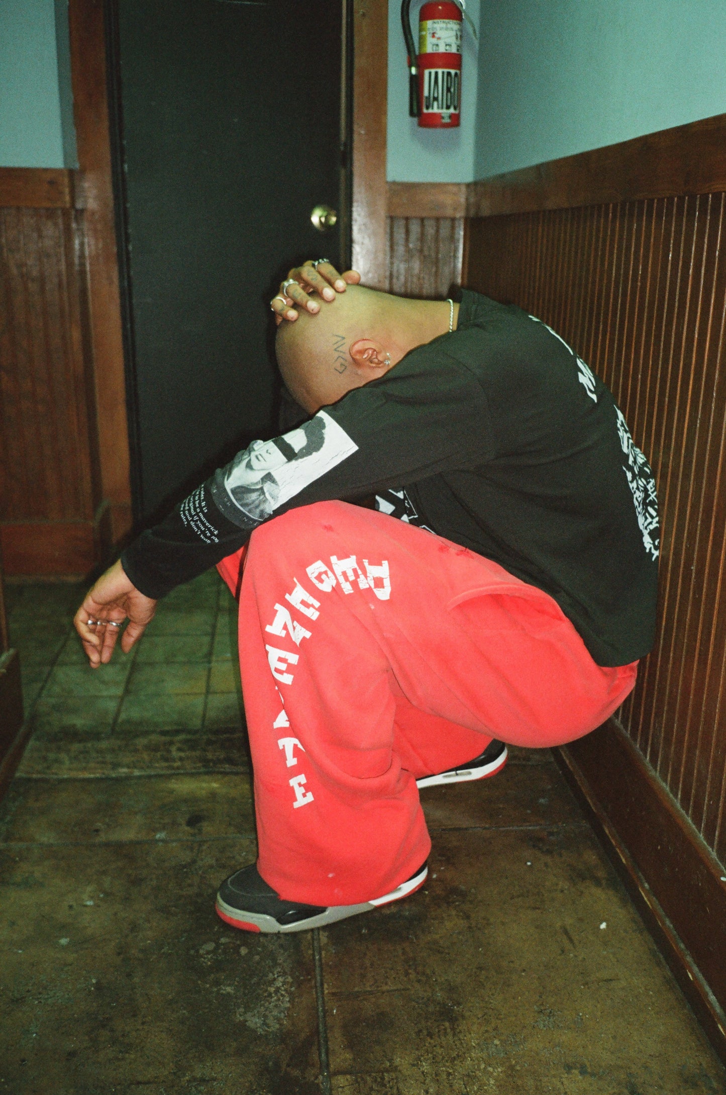 Degenerate Sweatpants – Deep Red